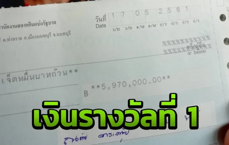 ถูกรางวัลที่1