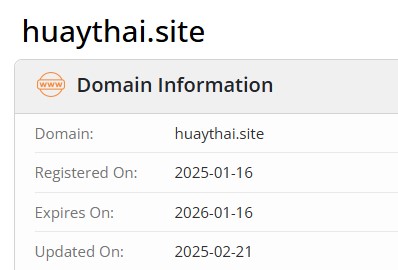 Huaythai domain 02